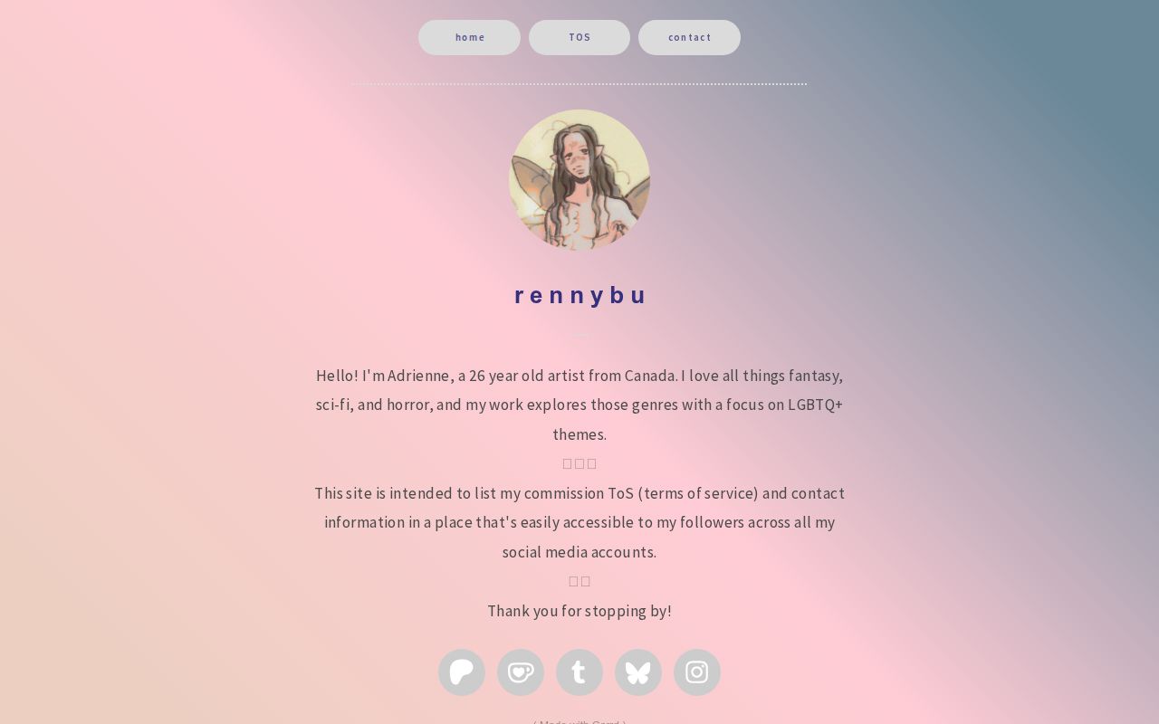 Screenshot of rennybu's TOS